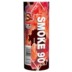 wieca dymna SMOKE 90 czerwona 5 Sztuk