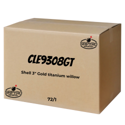 Shell 3" gold titanium willow 75mm