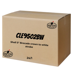 Shell 5" brocade crown to white strobe 125mm