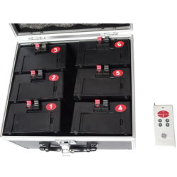 Battery fountain 6 cues